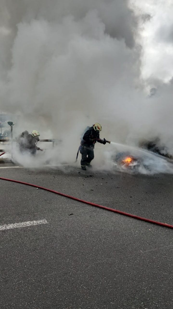 Bomberos extinguió el fuego