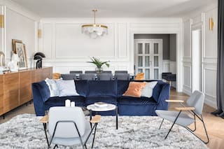 Un interiorista deja su huella en un depto del barrio más exclusivo de Belgrado