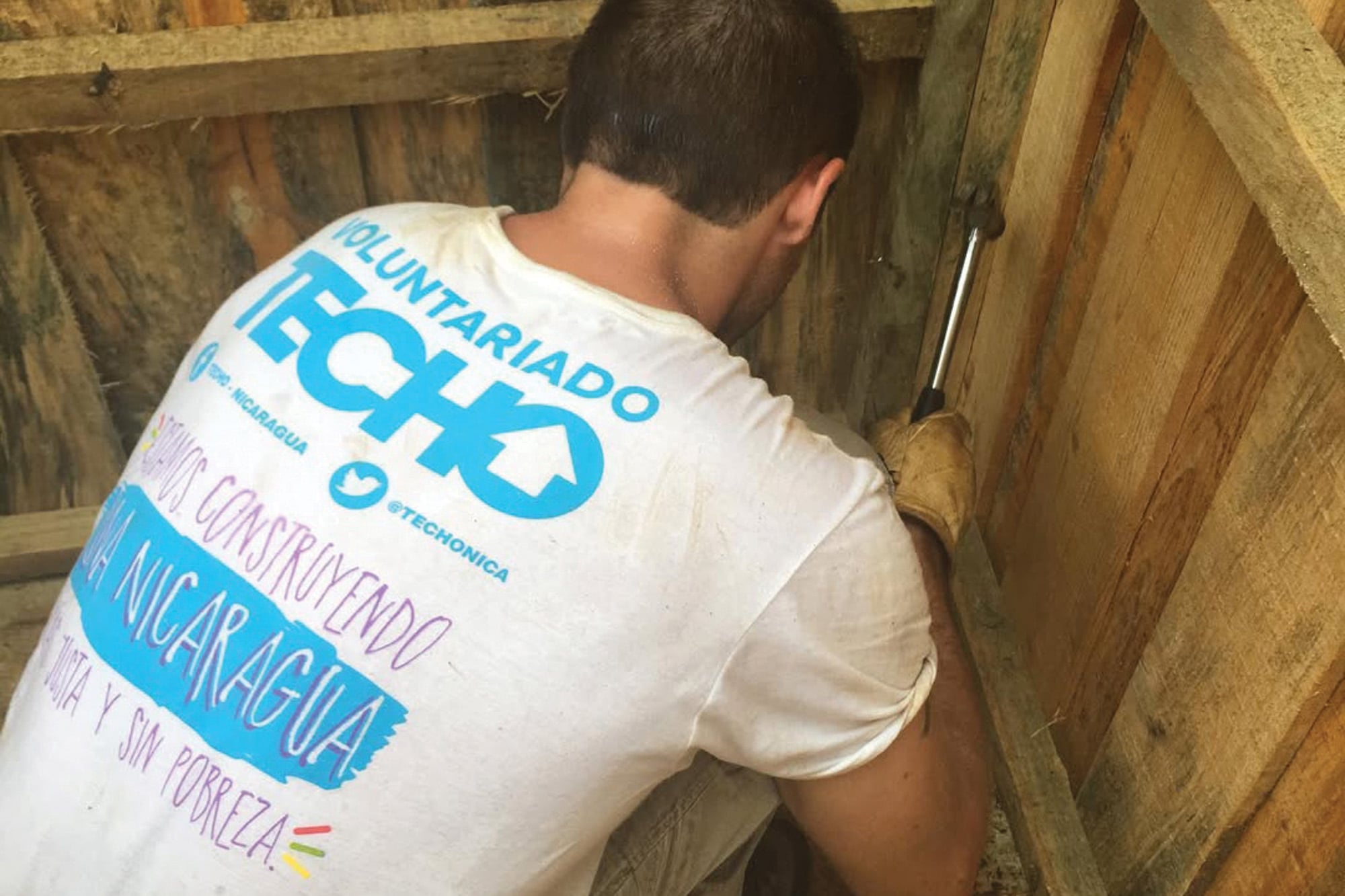 También viajó a Nicaragua,
en 2020, con la
organización TECHO