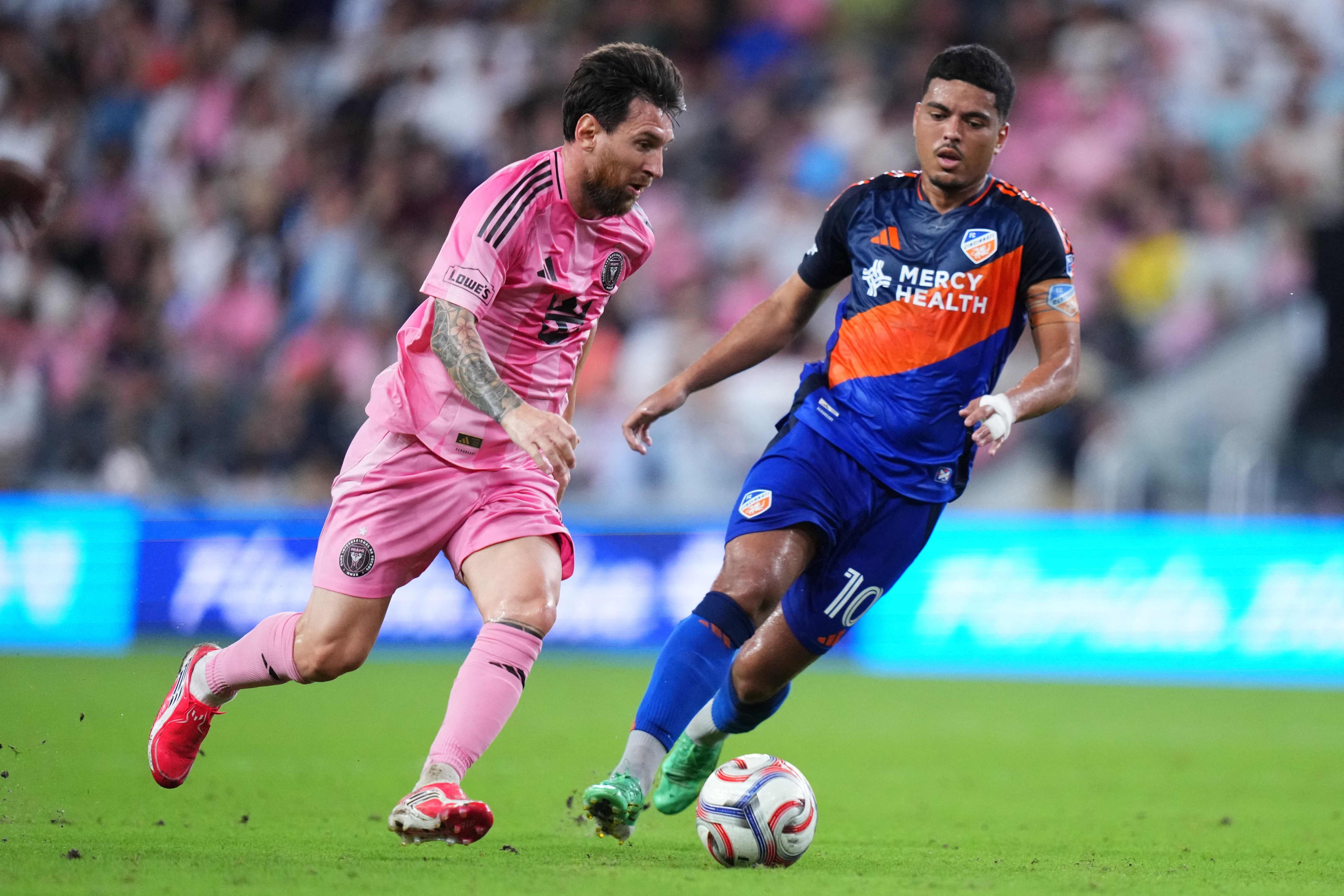 Lejos del ruido, los viajes y de los premios, cerca en el empate de Inter Miami con Cincinnati y la Messi Cup