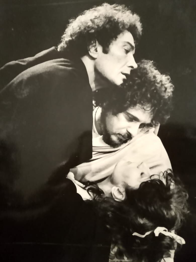 Roberto Mosca junto con Alfredo Alcón