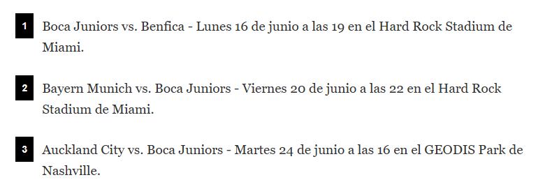 Así será el recorrido de Boca en el Grupo C
