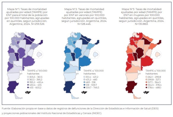 Comparación de la carga de la mortalidad por enfermedades prevenibles entre provincias, de acuerdo con un análisis oficial