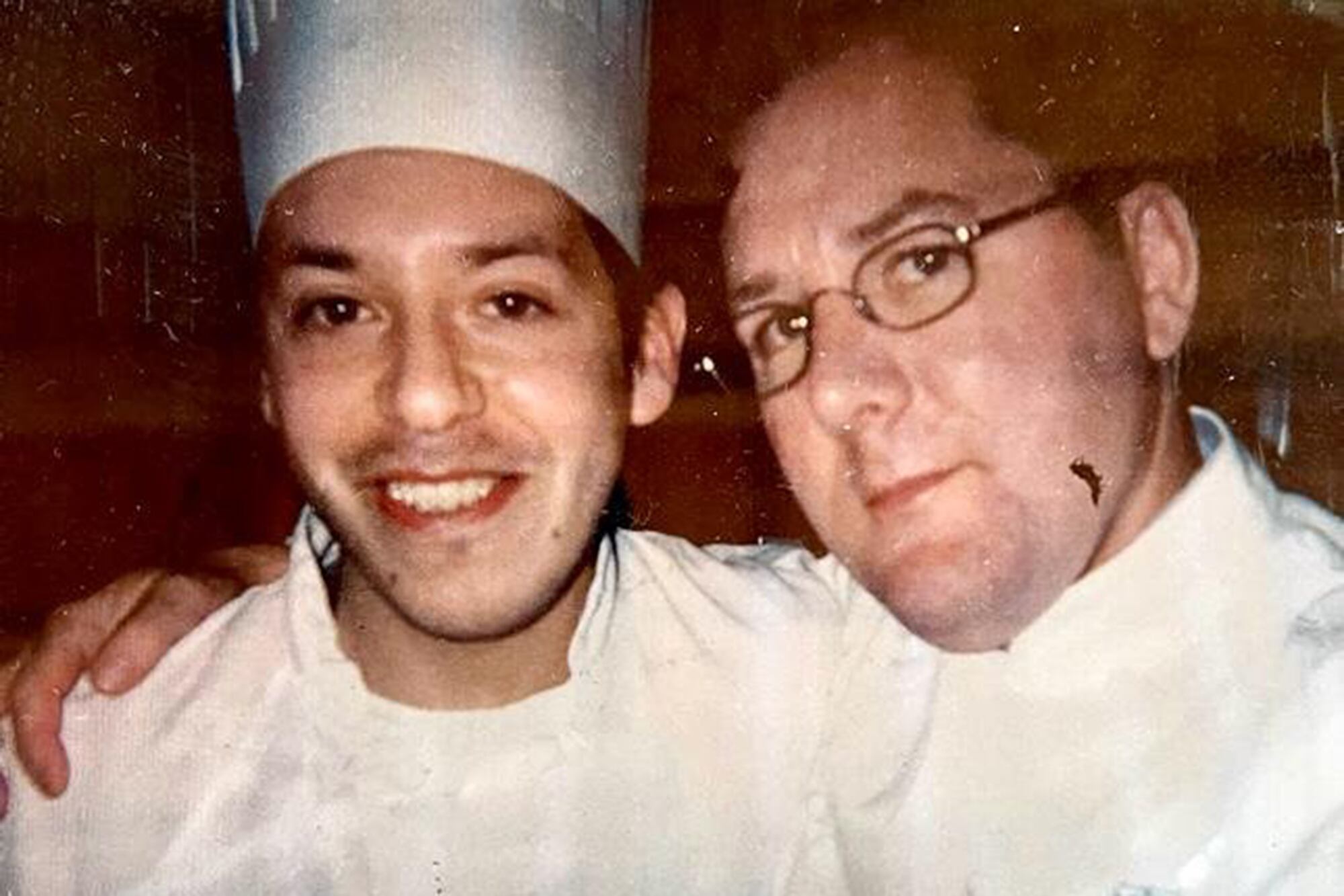 Con el chef Charlie Trotter, en su restaurante de Chicago