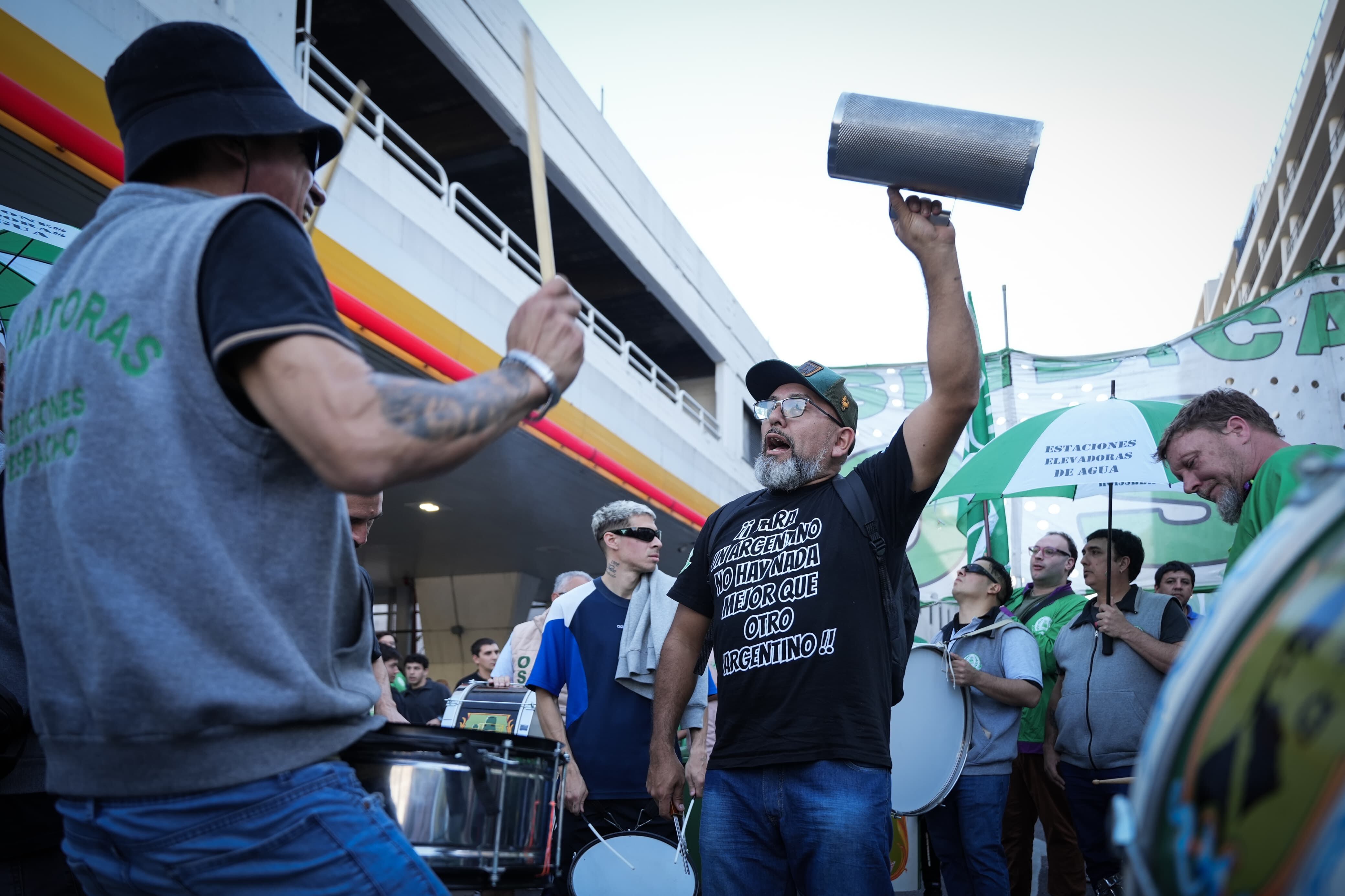 Movilización de la CGT, en 9 de Julio e Independencia