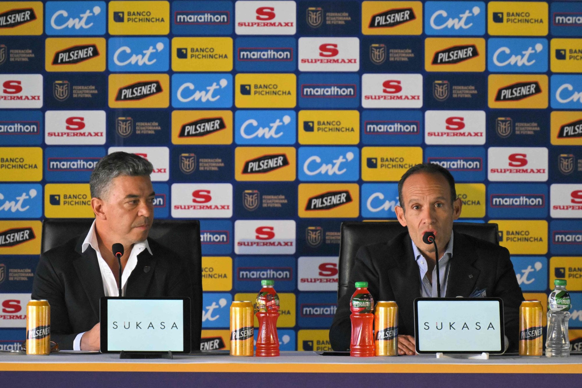 Gallardo, junto con Francisco Ega, de la federación de Ecuador