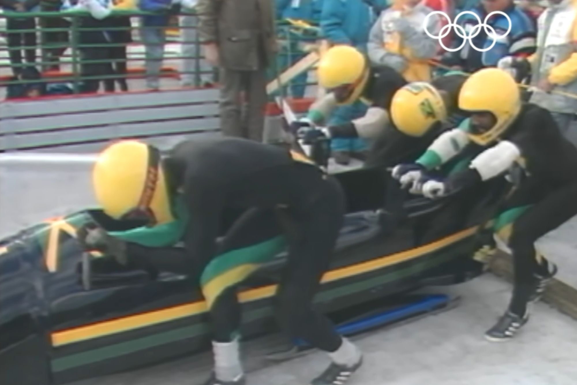 Mike White, Devon Harris, Dudley Stokes y Chris Stokes quedaron en la historia de los Juegos Olímpicos