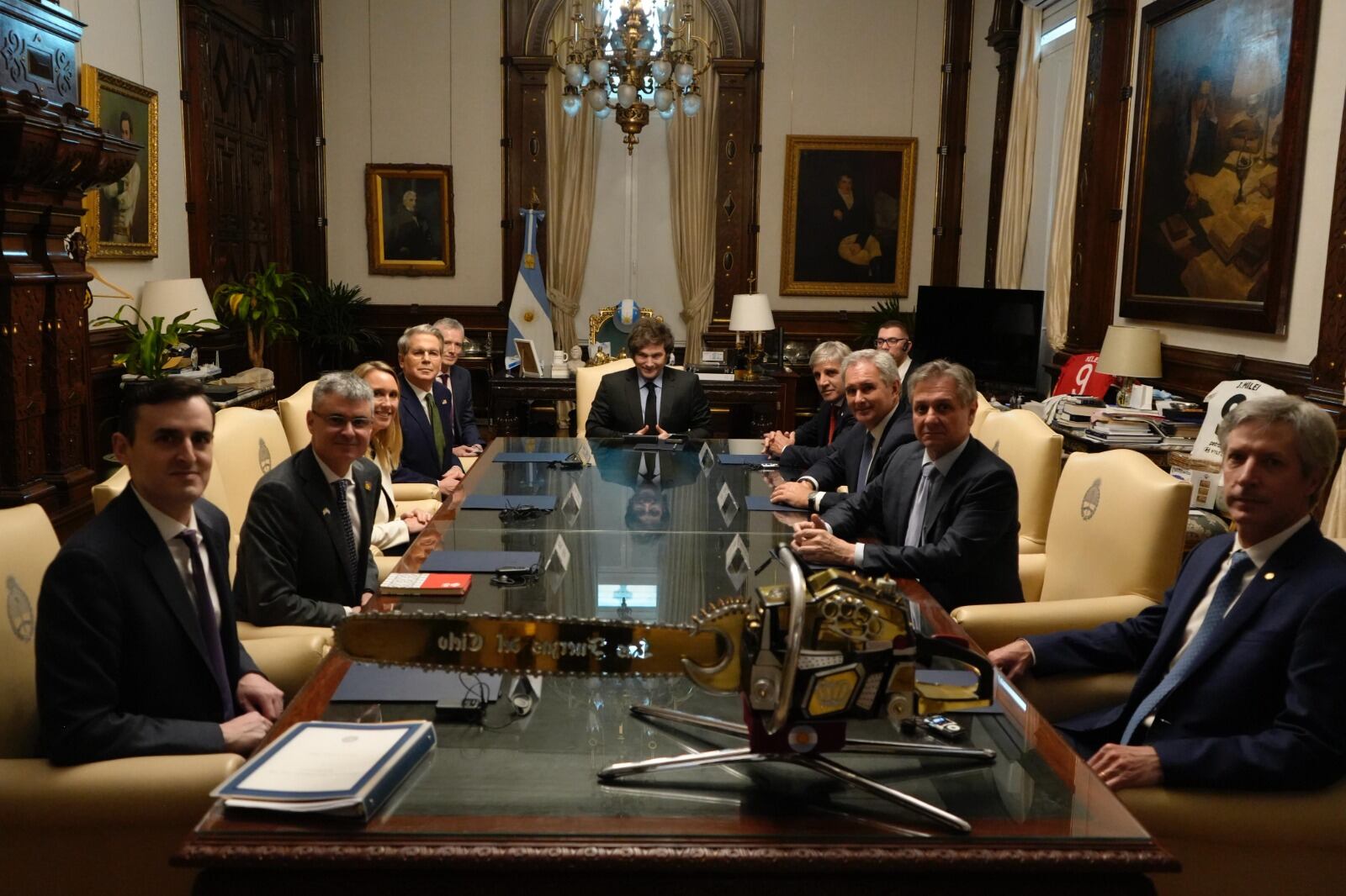 Javier Milei se reunió con el secretario del Tesoro de Estados Unidos, Scott Bessent
