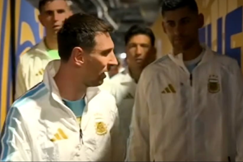 La secuencia completa de la arenga de Messi antes de la final y la salida de los jugadores a la cancha