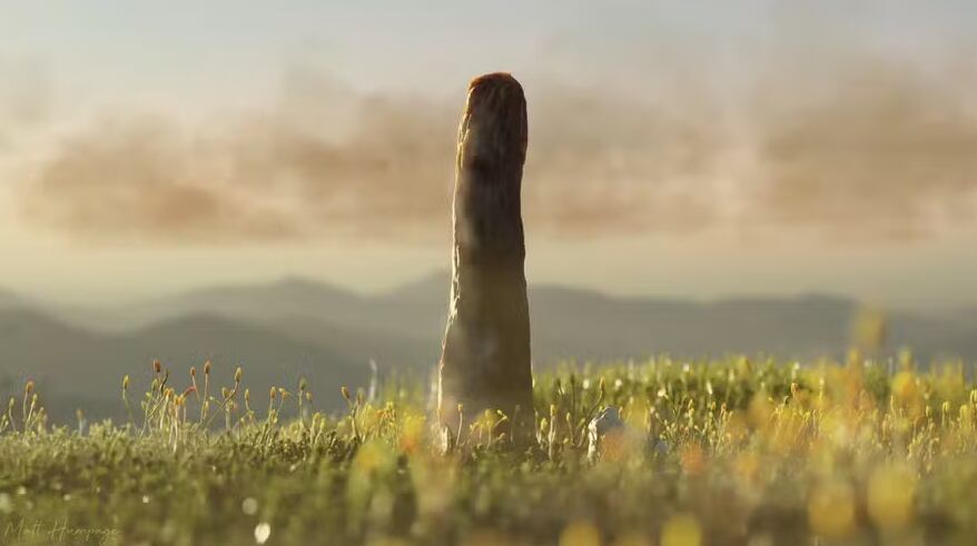 Giro científico: creen haber encontrado una forma de vida extinta que existió hace 400 millones de años 6 Reconstrucción del ciclo de vida de Prototaxites taiti creciendo en el ecosistema de sílex de Rhynie, de 407 millones de años de antigüedad. Foto: Matt Humpage/Northern Rogue Studios.