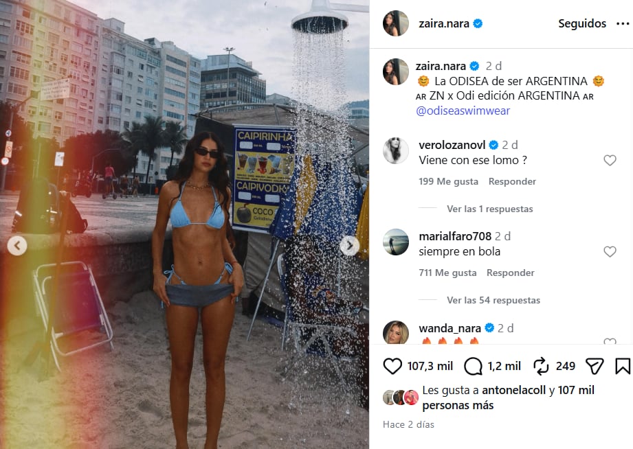 Zaira mostró toda su sensualidad en la producción de fotos
