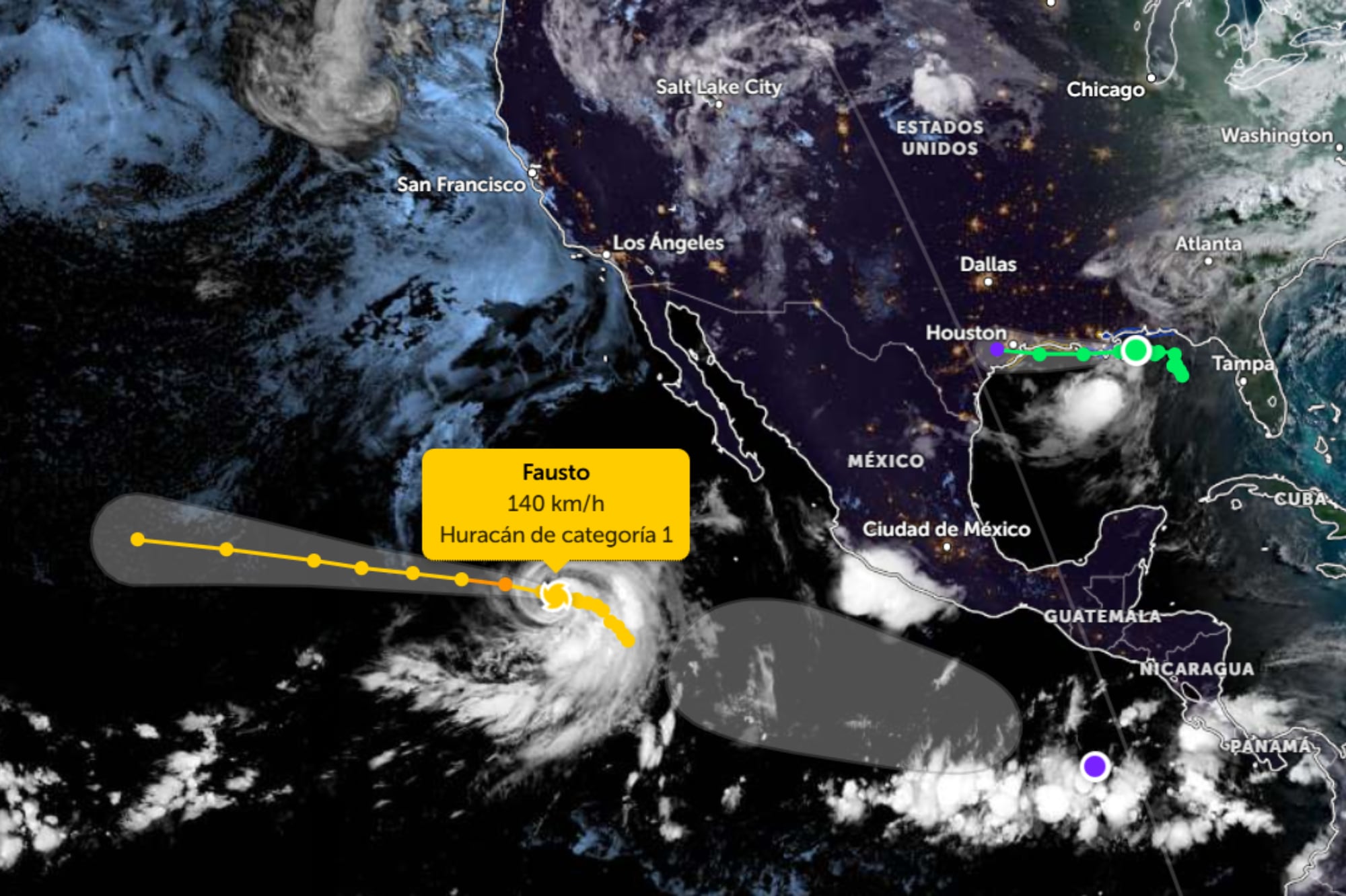 Trayectoria del huracán Fausto: la primera tormenta que llegará a categoría 2 en esta temporada 2026