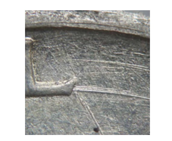 Esta es una de las alteraciones de la moneda Mercury Dime de 1916-D