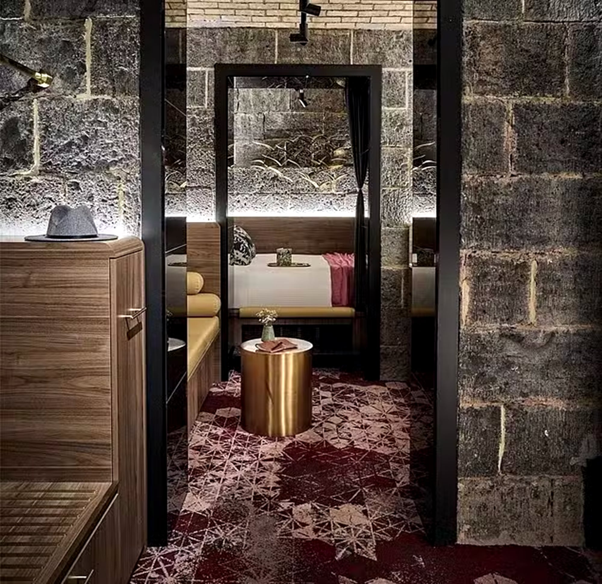 Las suites se crearon mediante la unión de cuatro o cinco celdas abiertas