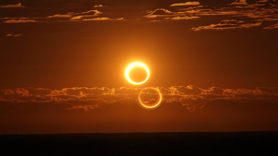 El eclipse solar anular es famoso por su