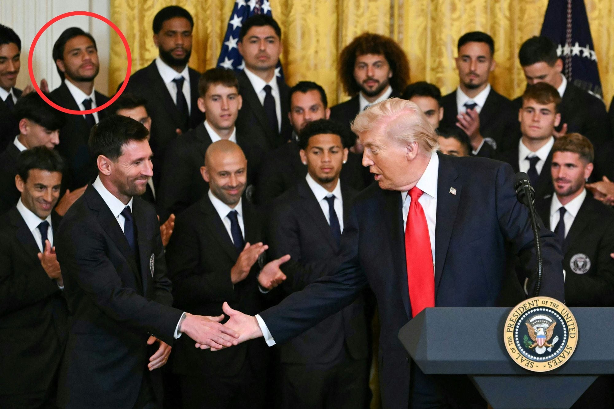 Quién es el venezolano que juega con Messi y conoció a Trump en la Casa Blanca