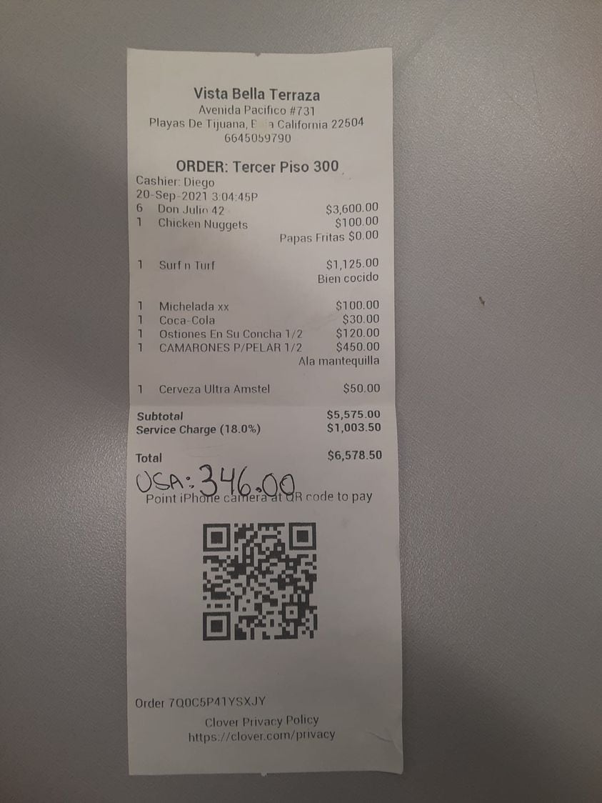 El ticket que sorprendió a los turistas de San Diego que visitaban las playas de Tijuana