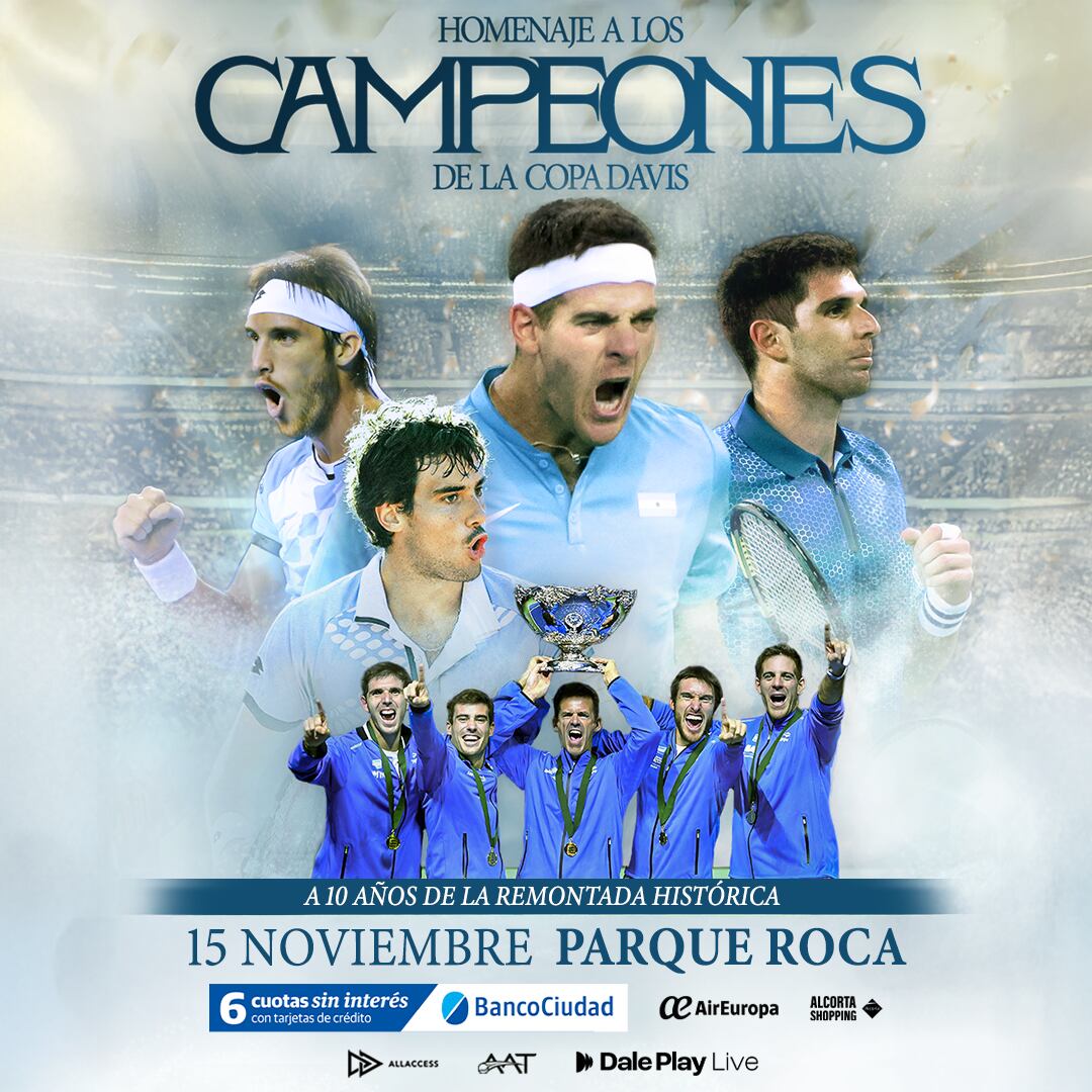 El homenaje a los campeones de la Copa Davis