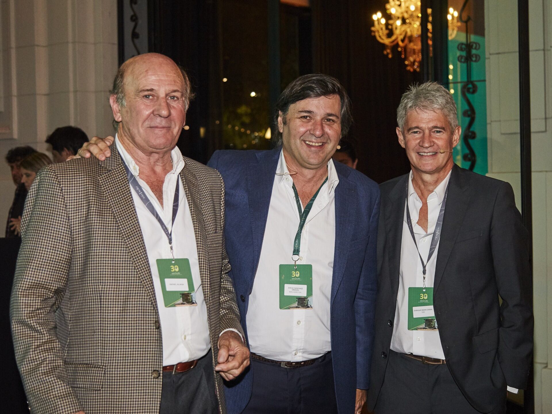 Aliaga, Sánchez Granel y Bayá Casal en los festejos de Man Agro