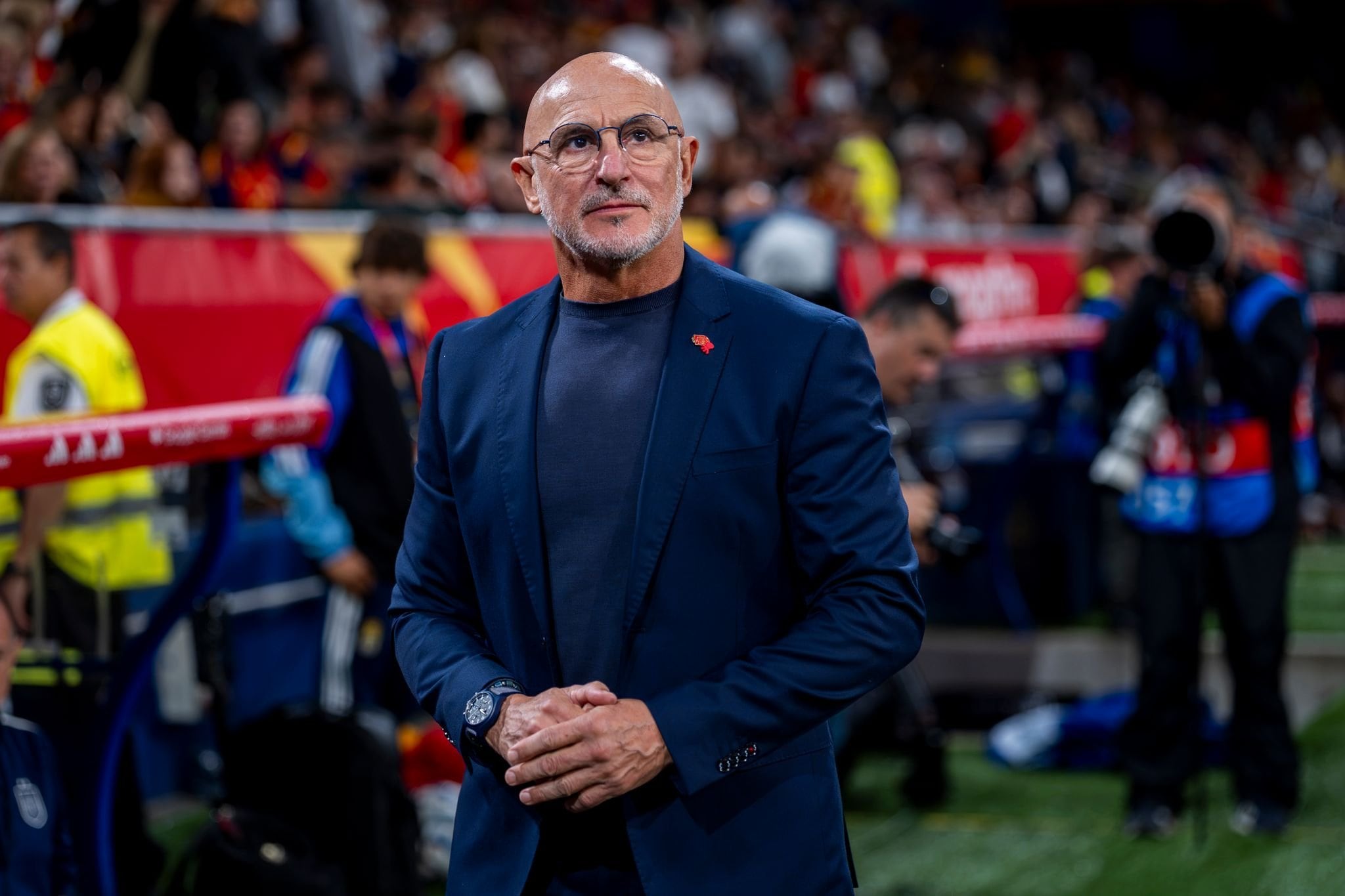 El entrenador de la selección de España, Luis De la Fuente, está entre los candidatos a mejor entrenador