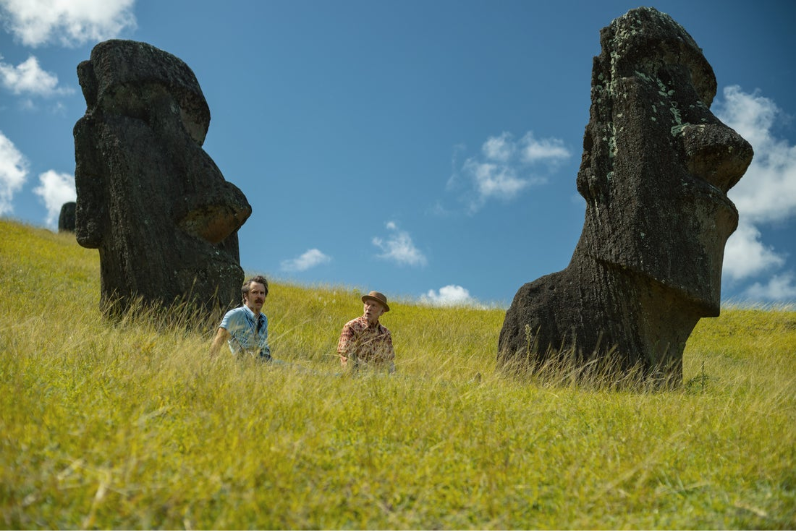 Caballo salvaje nueve llegará a los cines del país el 12 de noviembre. La película de Martin McDonagh se filmó durante tres meses en la Isla de Pascua. El rodaje incluyó también escenas en Santiago de Chile