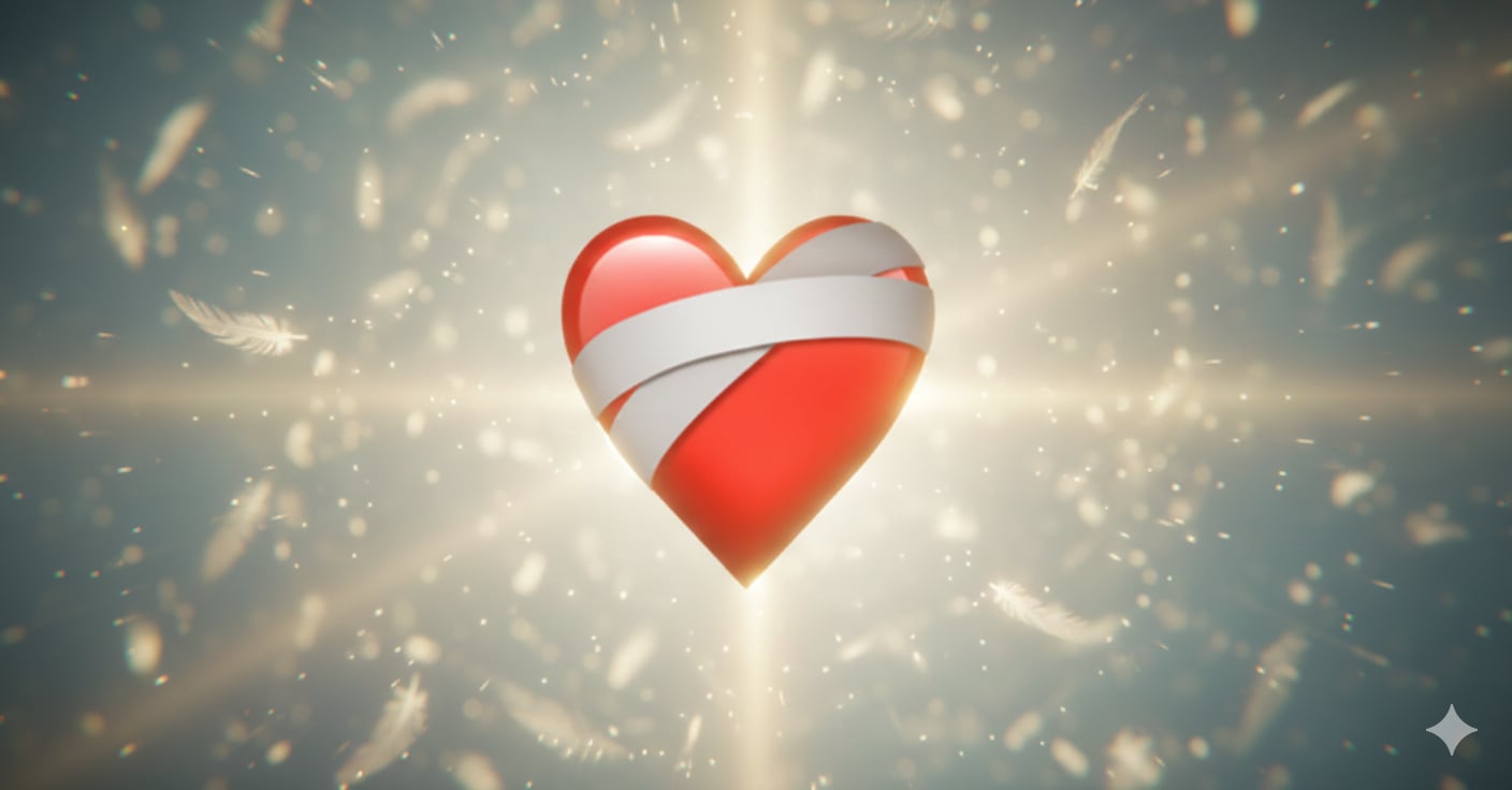El emoji del corazón vendado se usa para consolar en momentos difíciles