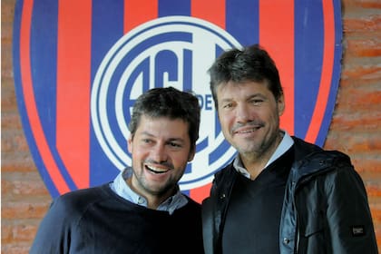 Marcelo Tinelli junto a Matías Lammens, con quien estuvo junto durante dos mandatos como vicepresidente