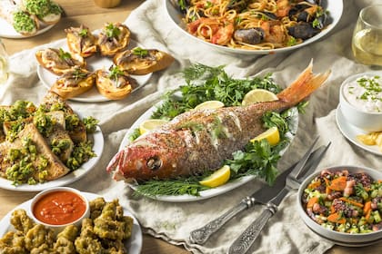 El Festín de los Siete Pescados es típico de Italia