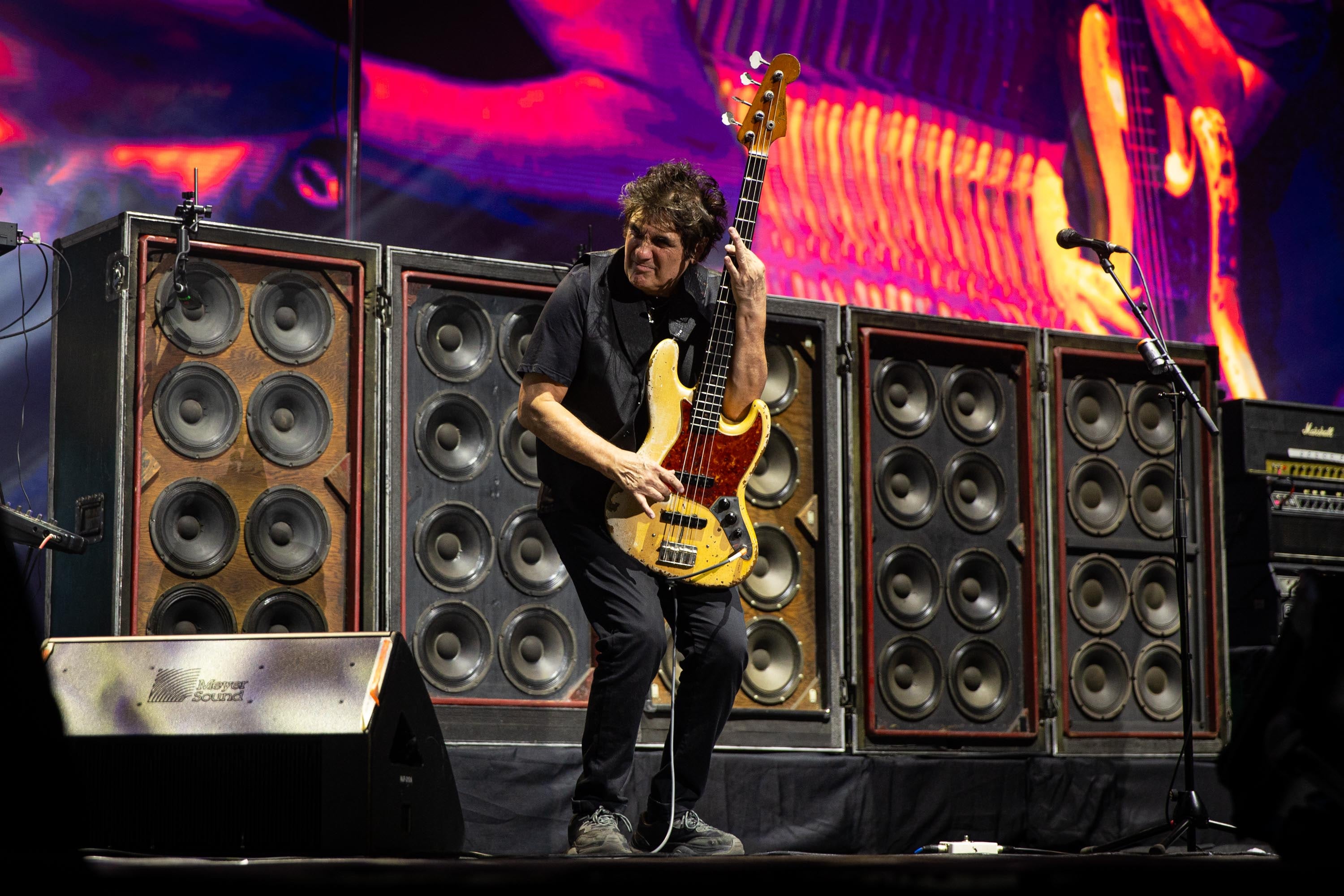 Diego Arnedo, en el show que Divididos dio en el Movistar Arena