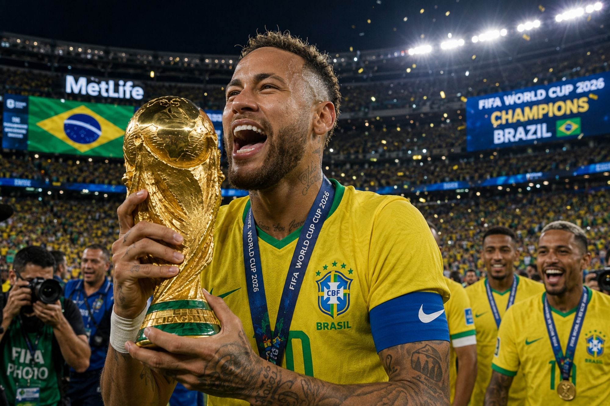 Neymar cumpliría su sueño de ser campeón del mundo con Brasil en 2026