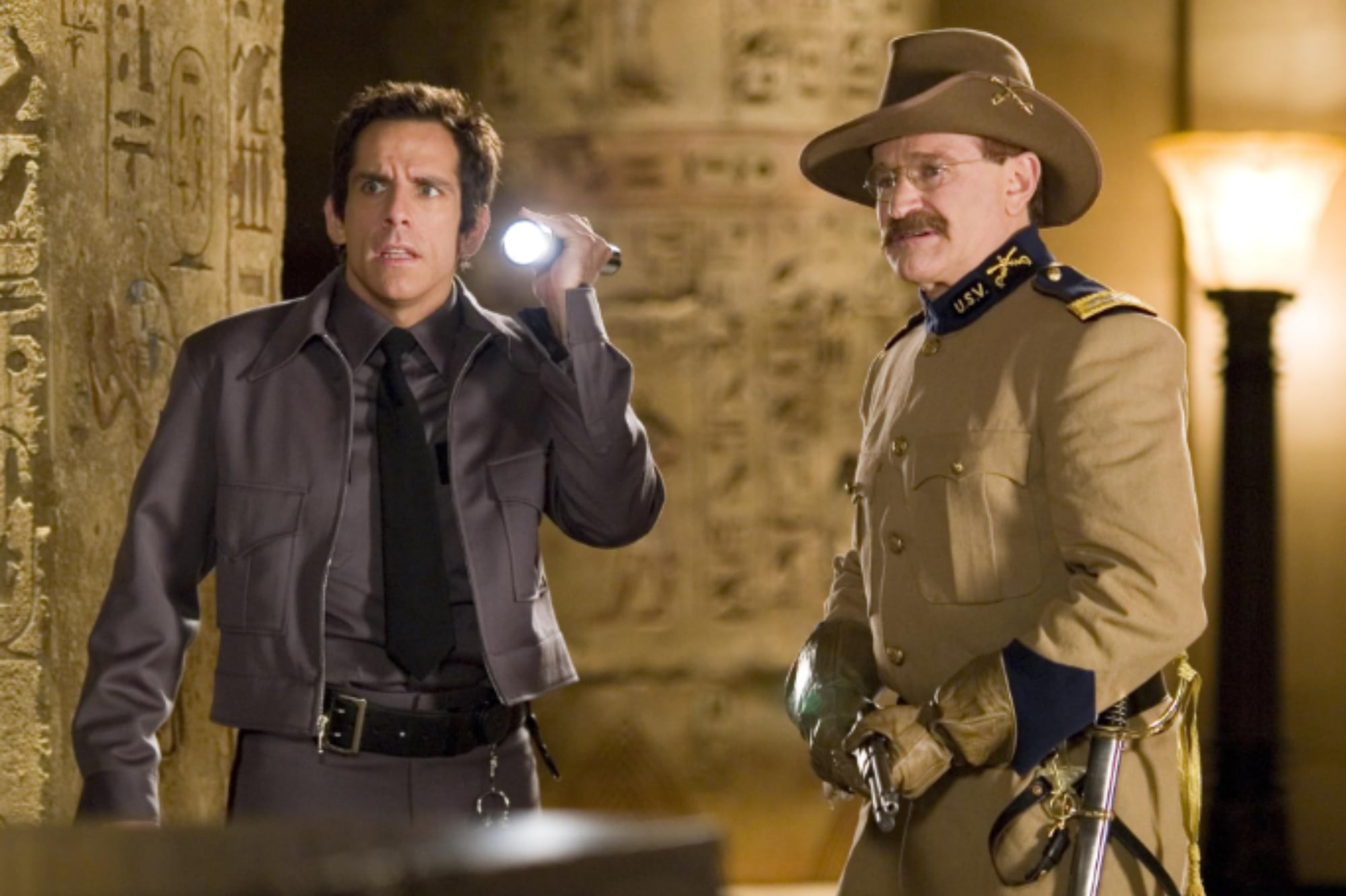 Ben Stiller y Robin Williams en Una noche en el museo (Foto: IMDb)