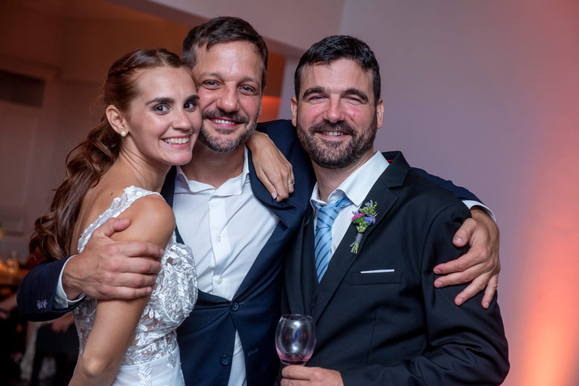 Manuel de la Serna junto a su esposa, Loli, y su hermano mayor, Rodrigo