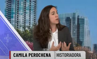 La historiadora Camila Perochena en los estudios de LN+