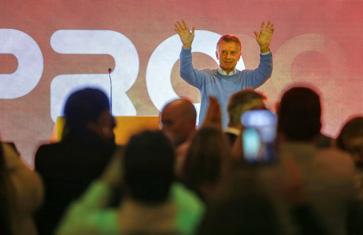 Mauricio Macri en el acto del PRO en Mar del Plata