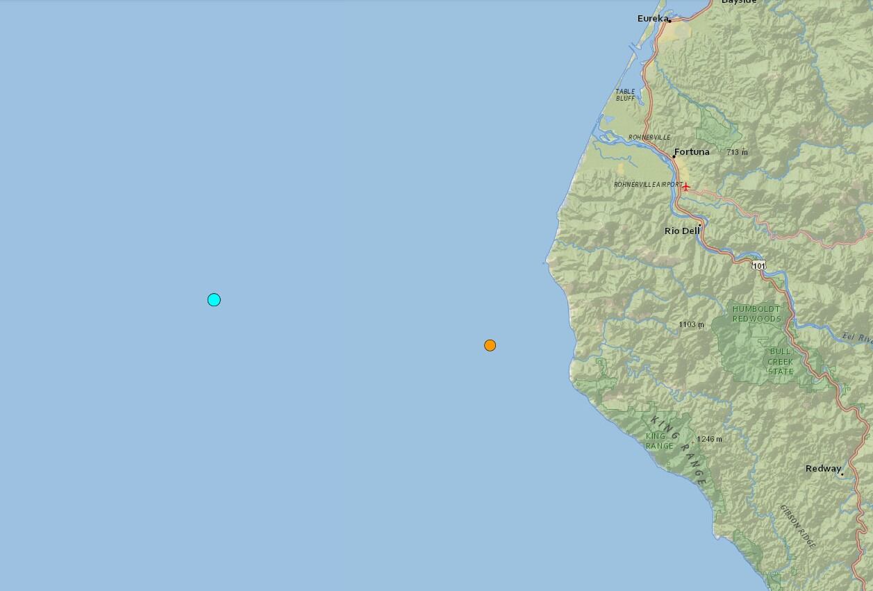 Uno de los temblores más fuertes de las últimas 24 horas en territorio continental estadounidense ocurrió cerca de Petrolia, California