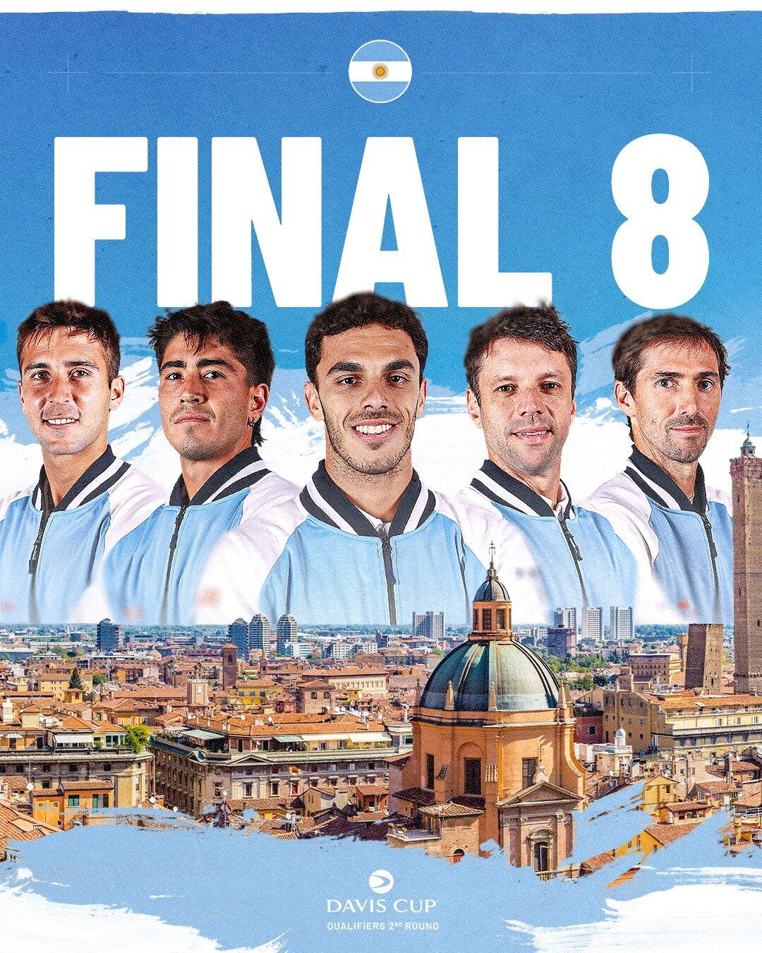 El Final 8 de noviembre en Bolonia, el próximo objetivo del equipo argentino de Copa Davis
