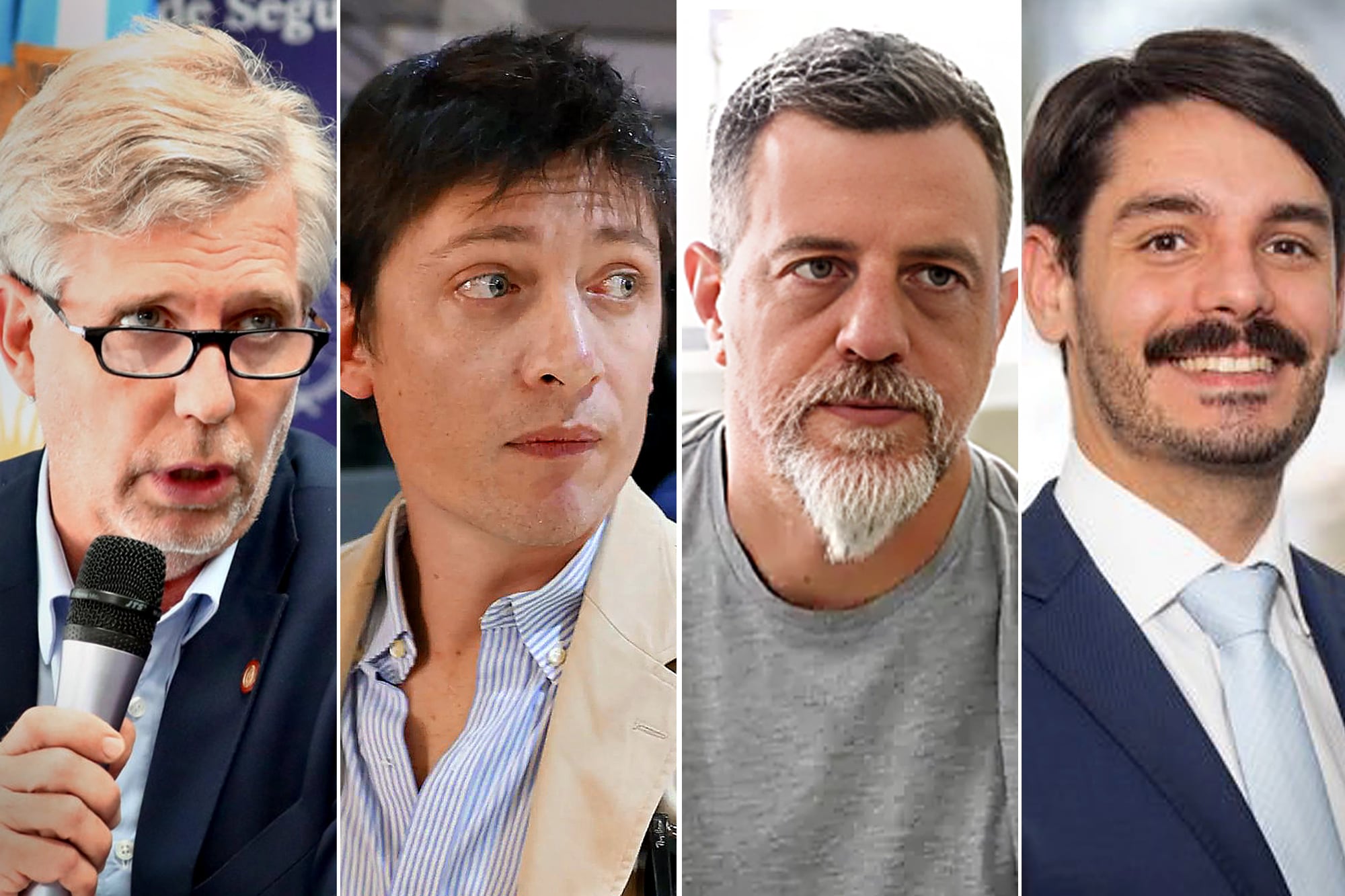 Sergio Neiffert, Santiago Caputo, Diego Kravetz y José Francisco Lago Rodríguez