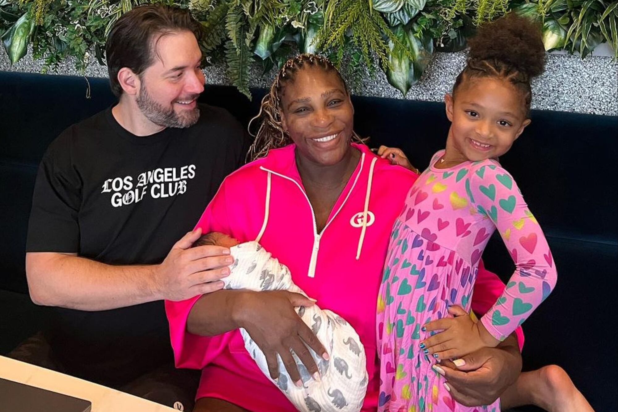 Serena Williams, en pareja con Alexis Ohanian, fue madre dos veces: en 2017, de Alexis Olympia, y en 2023, de Adira