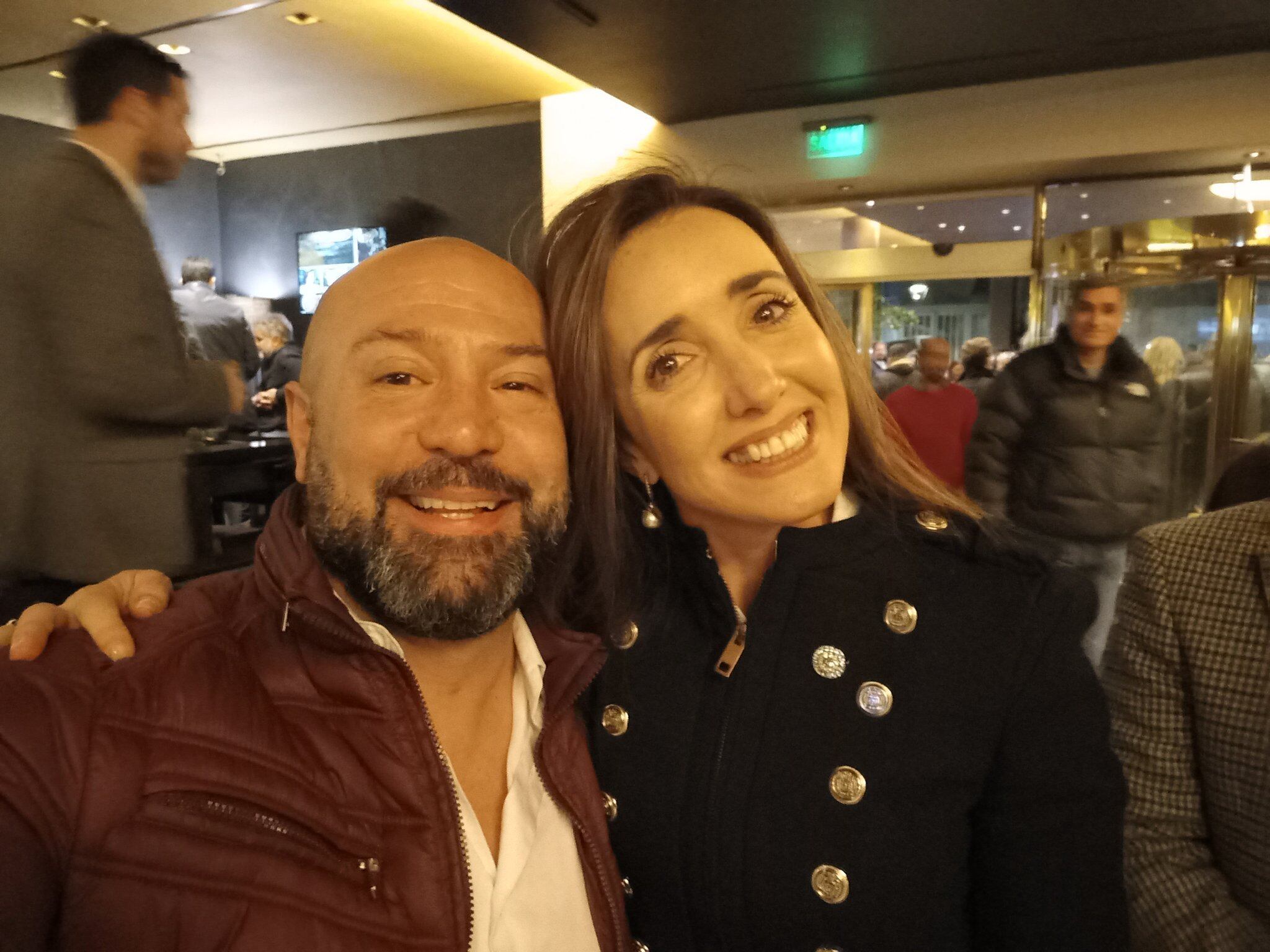 Diego Spagnuolo y Victoria Villarruel, en 2023