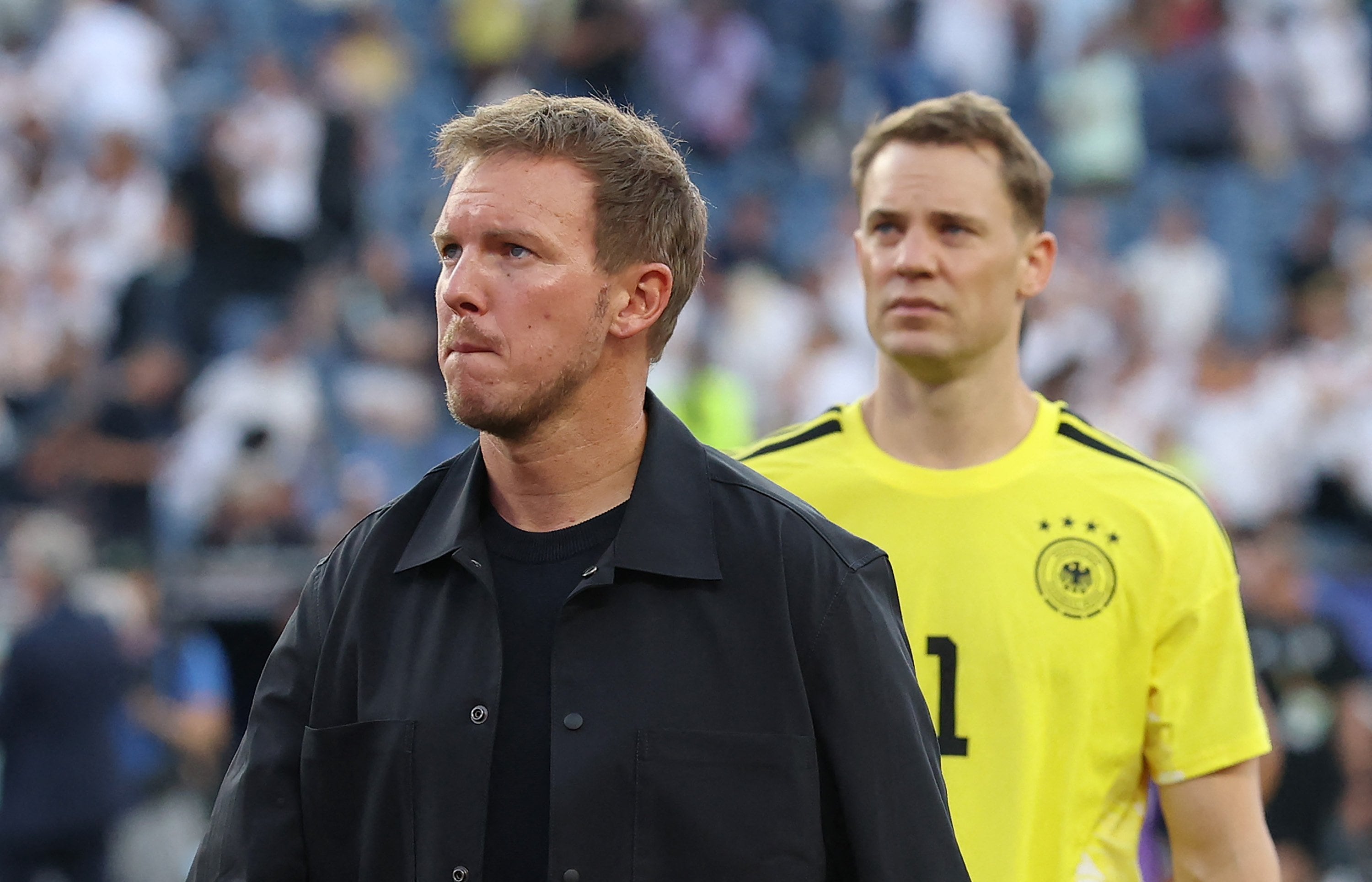 Nagelsmann y Neuer reflejan la decepción de Alemania tras la eliminación