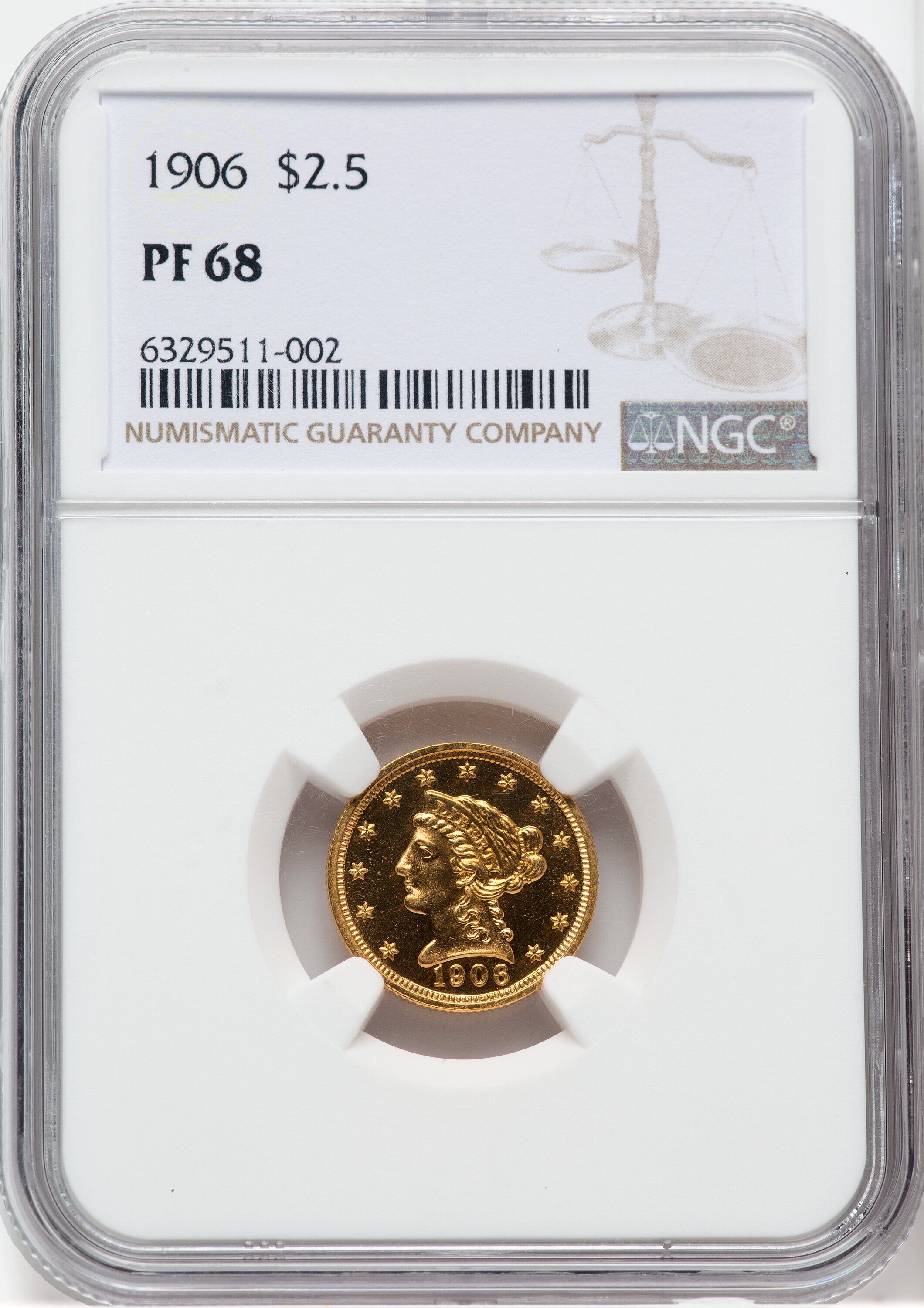 El ejemplar fue calificado como PR68 debido a un muy buen estado de conservación