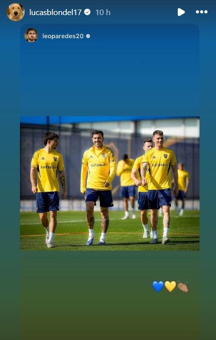 Blondel reposteó una imagen de Leandro Paredes
