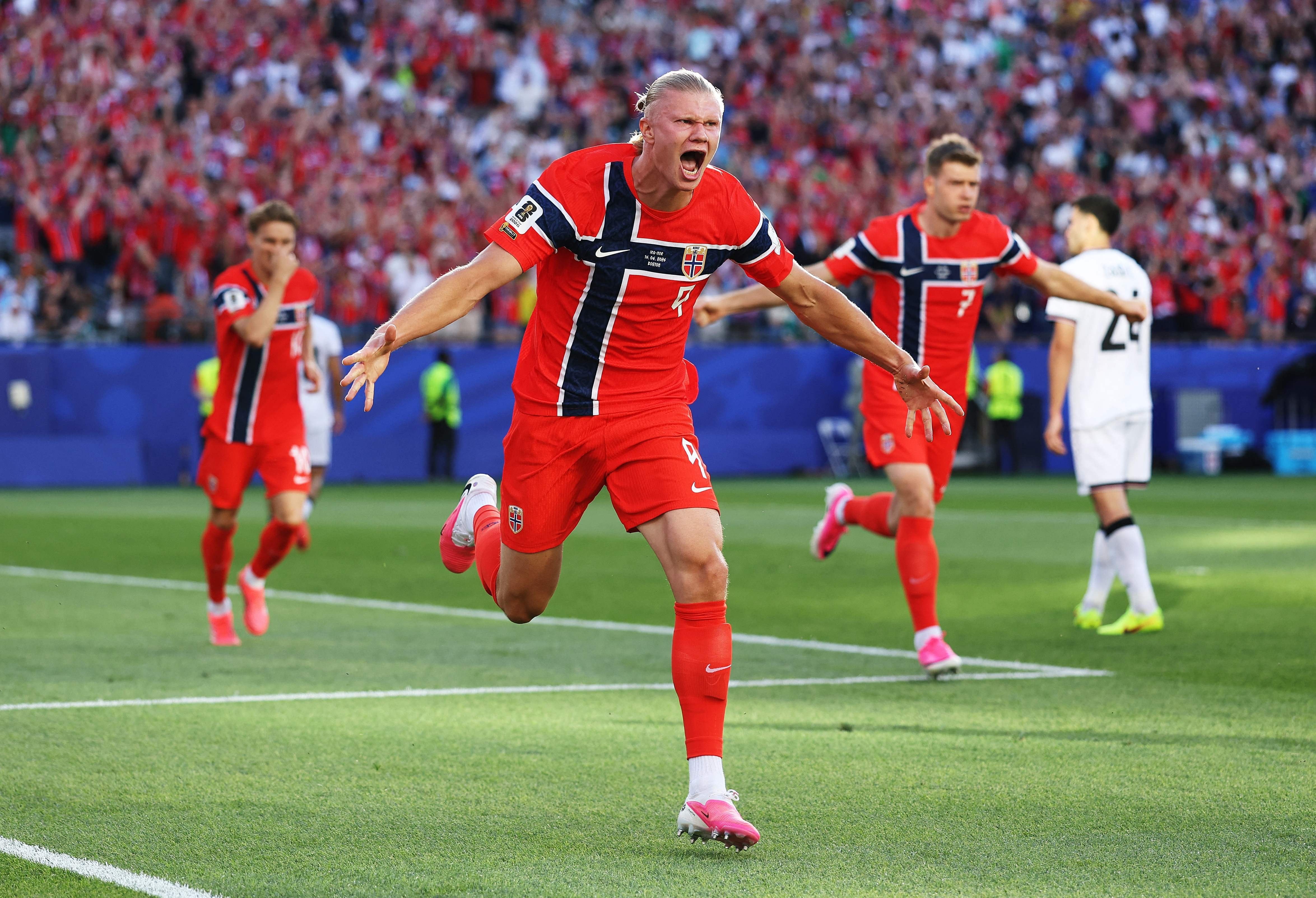 así fueron los primeros goles de Erling Haaland para Noruega en el Mundial 2026