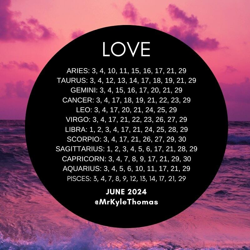 El amor aflora en junio: las fechas especiales para cada signo, según las revelaciones de Kyle Thomas