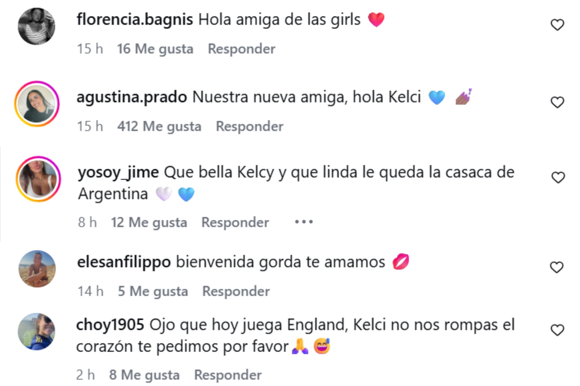 Kelci Rose, la nueva integrante de las mujeres de la Scaloneta, recibió todo el cariño de los hinchas argentinos 10 Los hinchas argentinos le dieron la bienvenida a Kelci