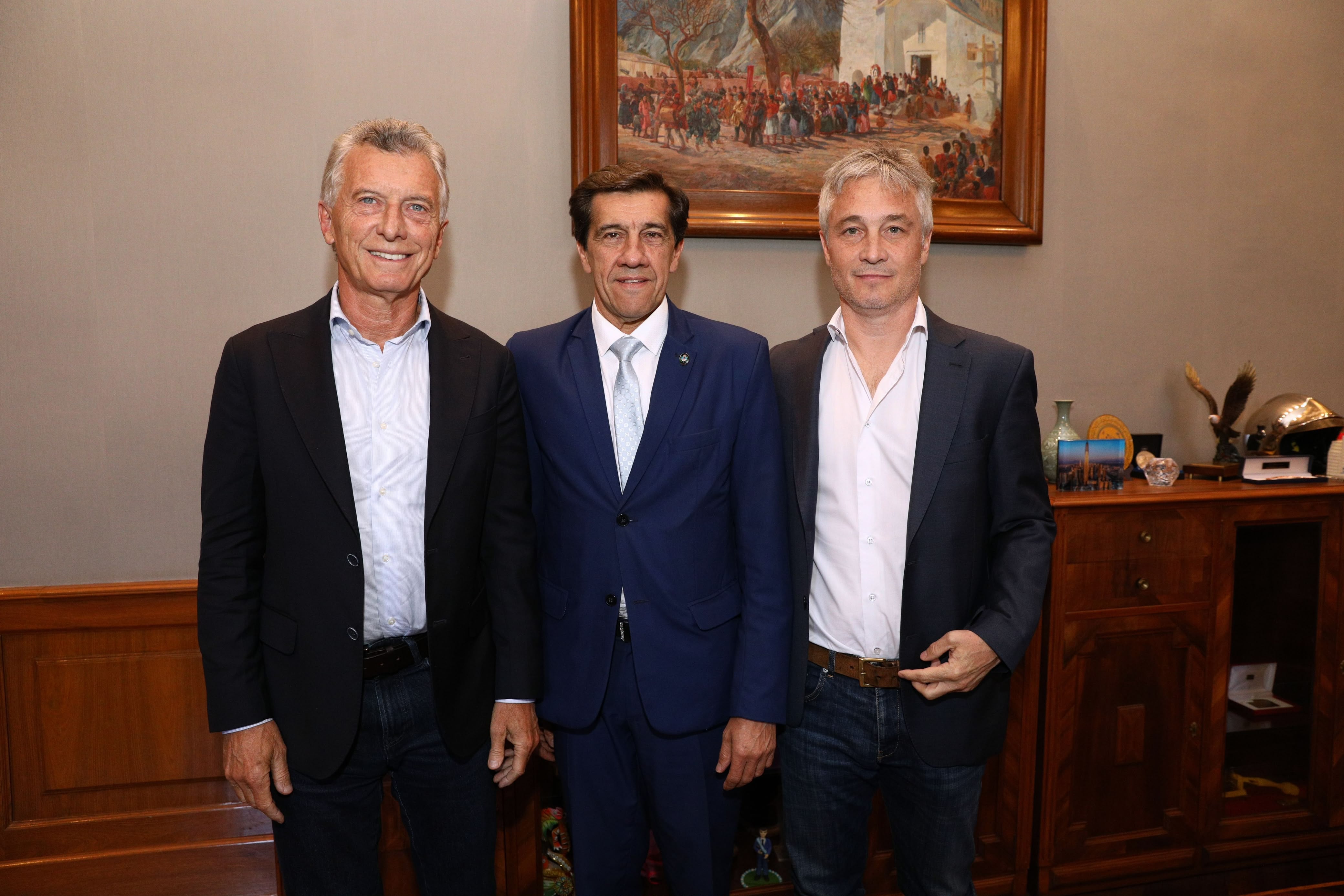 Mauricio Macri y Fernando de Andreis se reunieron con el gobernador de Jujuy, Carlos Sadir