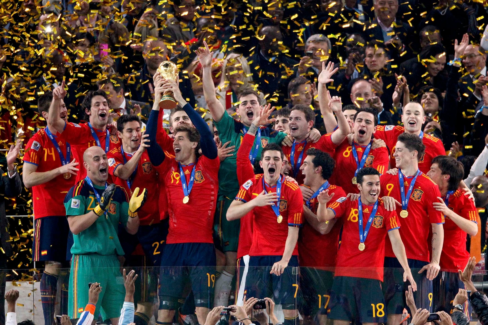 La selección de España ganó el Mundial Sudáfrica 2010