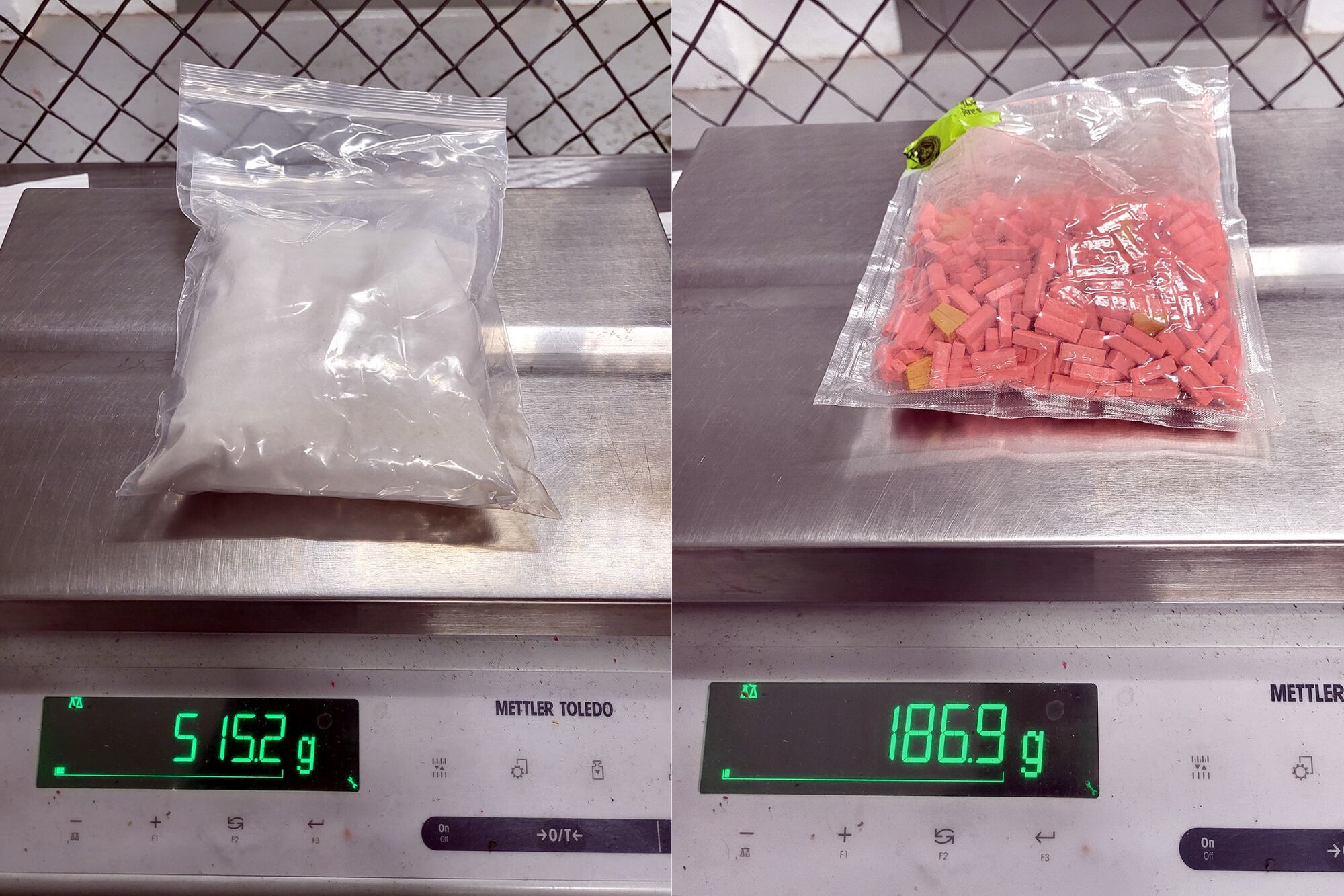 La caja del juego contenía una bolsa con cocaína y otra con metanfetamina