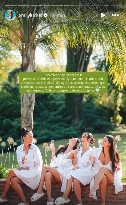 El reconocimiento de Emily a sus amigas