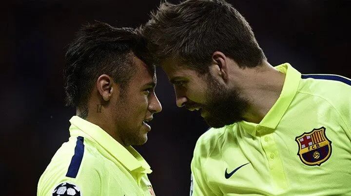Neymar y Piqué en su etapa como jugadores del Barcelona